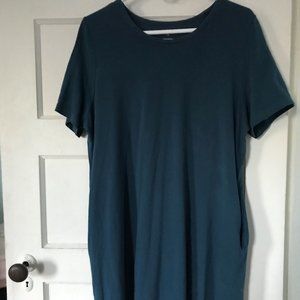 Universal Standard Blue T-Shirt Dress